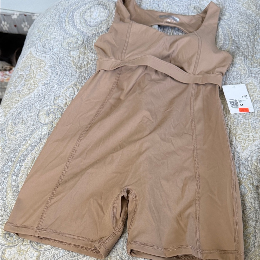 Forever 21 Girls' Nude/Tan Shaping Romper
